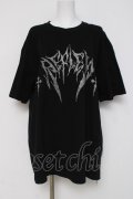 REFLEM / ロゴラインストーンTシャツ F ブラック Y-26-03-16-130-PU-TO-SZ-ZY