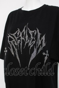 画像3: REFLEM / ロゴラインストーンTシャツ F ブラック Y-26-03-16-130-PU-TO-SZ-ZY