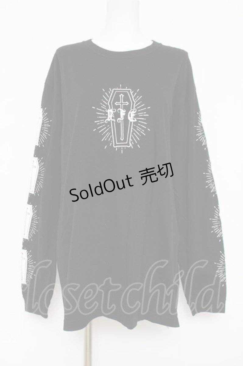画像1: REFLEM / コフィンプリントL/S TEE F ブラック Y-26-03-16-131-PU-TO-SZ-ZY (1)