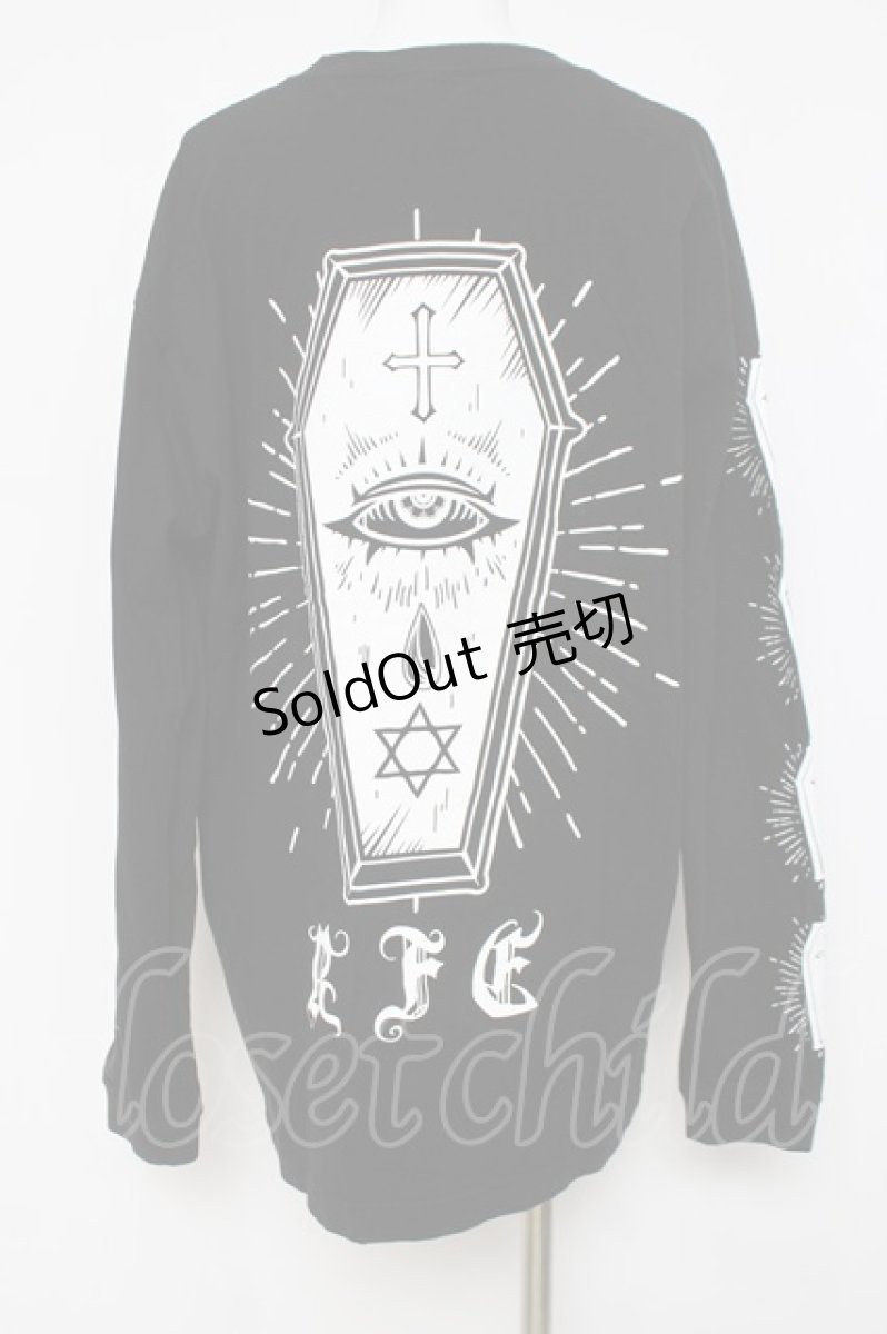 画像3: REFLEM / コフィンプリントL/S TEE F ブラック Y-26-03-16-131-PU-TO-SZ-ZY (3)