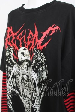 画像3: REFLEM / レイヤードボーダーL/S Tee F ブラック/レッド Y-26-03-16-132-PU-TO-SZ-ZY