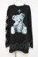 画像1: TRAVAS TOKYO / Furry bear L/S Tee F ブラック Y-26-03-16-134-PU-TO-SZ-ZY (1)