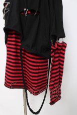 画像3: CIVARIZE / パンクレイヤード2PセットTシャツ F ブラック/レッド Y-26-03-16-135-GO-TS-SZ-ZY (3)