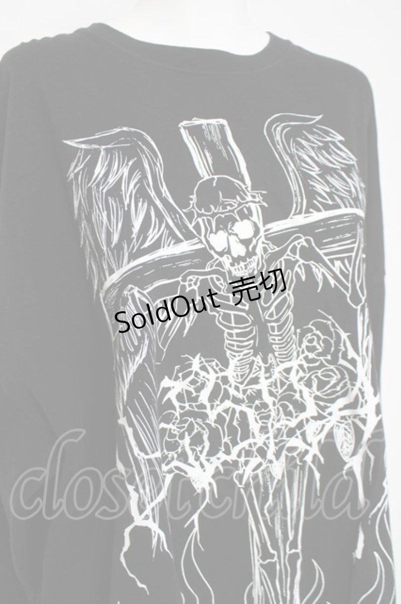 画像3: ililil / DESPAIR SKULL ロンT F ブラック Y-26-03-16-136-PU-TO-SZ-ZY (3)