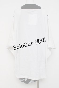 画像3: CIVARIZE / Gabriel ポンチョTシャツ F ホワイト/ブラック Y-26-03-16-137-GO-TS-SZ-ZY