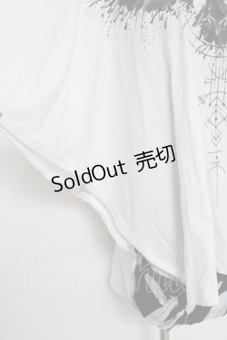 画像4: CIVARIZE / Gabriel ポンチョTシャツ F ホワイト/ブラック Y-26-03-16-137-GO-TS-SZ-ZY