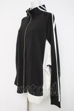 画像2: REFLEM / BIG切替ジャージ/オーバーサイズジャージトップス F ブラック/ホワイト Y-26-03-16-138-PU-TO-SZ-ZY (2)