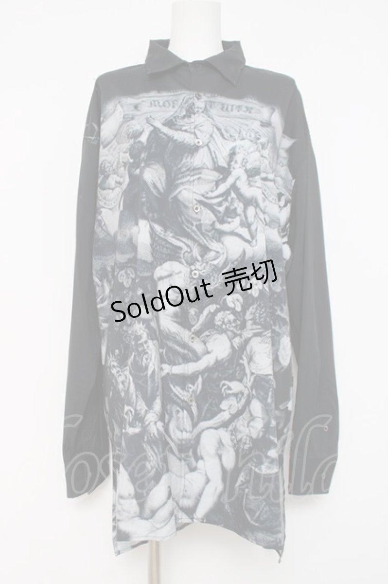 画像1: CIVARIZE / 絵画総柄プリントビッグシャツ F ブラック Y-26-03-16-139-GO-BL-SZ-ZY (1)