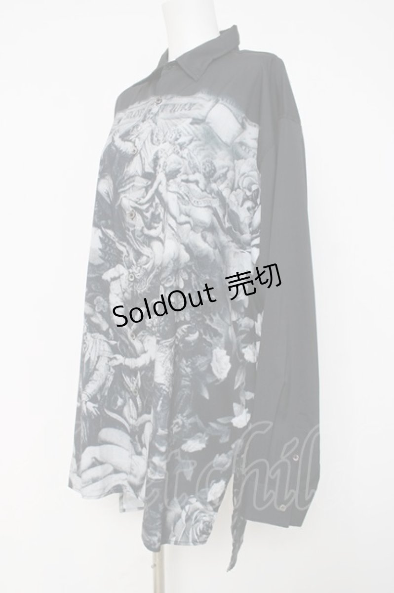 画像2: CIVARIZE / 絵画総柄プリントビッグシャツ F ブラック Y-26-03-16-139-GO-BL-SZ-ZY (2)