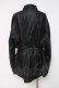 画像2: CIVARIZE / PUレザーオーバーサイズミリタリーシャツ F ブラック Y-26-03-16-140-GO-BL-SZ-ZY (2)
