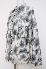 画像2: REFLEM / オーバームラ染めシャツ F グレー Y-26-03-16-141-PU-BL-SZ-ZY (2)