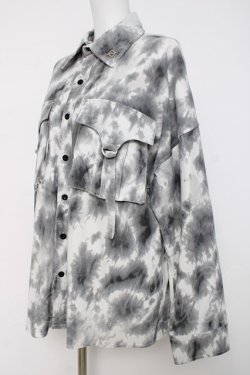 画像2: REFLEM / オーバームラ染めシャツ F グレー Y-26-03-16-141-PU-BL-SZ-ZY