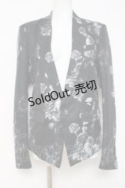 画像1: CIVARIZE / Demystify フラワー総柄テーラード 44 ブラック Y-26-03-16-142-GO-JA-SZ-ZY