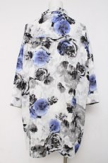 画像3: CIVARIZE / シースルーシフォンジャガードビッグローズシャツ F ホワイト Y-26-03-16-144-GO-BL-SZ-ZY (3)