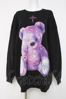 画像1: TRAVAS TOKYO / くまトレーナー F ブラック/パープル Y-26-03-16-146-PU-TO-SZ-ZY