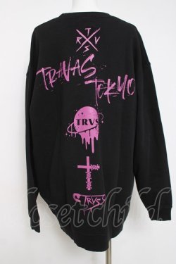 画像2: TRAVAS TOKYO / くまトレーナー F ブラック/パープル Y-26-03-16-146-PU-TO-SZ-ZY