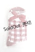 axes femme kawaii / ギンガムチェック柄ソックス F ワイン Y-26-03-16-021-AX-ZA-SZ-ZY