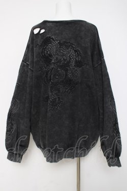 画像3: REFLEM / ドラゴン刺繍プルオーバー F ブラック Y-26-03-16-147-PU-TO-SZ-ZY