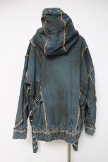 画像3: REFLEM / 顔料加工ハイネックデニムパーカー F ブルー Y-26-03-16-153-PU-JA-SZ-ZY (3)