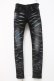 画像1: CIVARIZE / 吹き付け立体加工スキニーデニムパンツ 42 ブラック Y-26-03-16-155-GO-PA-SZ-ZY (1)