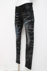 画像2: CIVARIZE / 吹き付け立体加工スキニーデニムパンツ 42 ブラック Y-26-03-16-155-GO-PA-SZ-ZY (2)