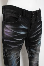画像4: CIVARIZE / 吹き付け立体加工スキニーデニムパンツ 42 ブラック Y-26-03-16-155-GO-PA-SZ-ZY (4)
