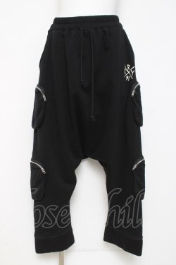 画像1: KRY CLOTHING / KUSA サルエルパンツ F ブラック Y-26-03-16-156-EL-PA-SZ-ZY