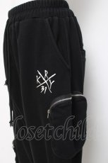 画像2: KRY CLOTHING / KUSA サルエルパンツ F ブラック Y-26-03-16-156-EL-PA-SZ-ZY (2)