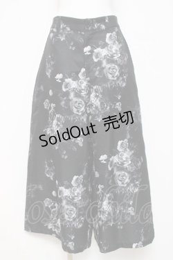 画像1: CIVARIZE / Rose Pattern Wide Pants 46 ブラック Y-26-03-16-158-GO-PA-SZ-ZY