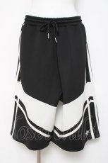 画像1: REFLEM / BIGジャージハーフパンツ F ブラック/ホワイト Y-26-03-16-159-PU-PA-SZ-ZY (1)