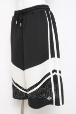 画像2: REFLEM / BIGジャージハーフパンツ F ブラック/ホワイト Y-26-03-16-159-PU-PA-SZ-ZY (2)