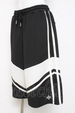 画像2: REFLEM / BIGジャージハーフパンツ F ブラック/ホワイト Y-26-03-16-159-PU-PA-SZ-ZY