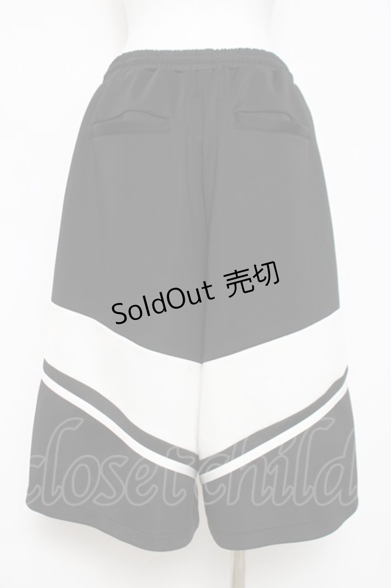 画像3: REFLEM / BIGジャージハーフパンツ F ブラック/ホワイト Y-26-03-16-159-PU-PA-SZ-ZY (3)