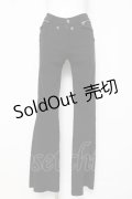 Ozz On / ストレッチフレアパンツ  黒 Y-26-03-16-160-OO-PA-SZ-ZY