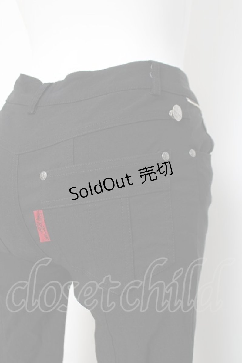 画像4: Ozz On / ストレッチフレアパンツ  黒 Y-26-03-16-160-OO-PA-SZ-ZY (4)