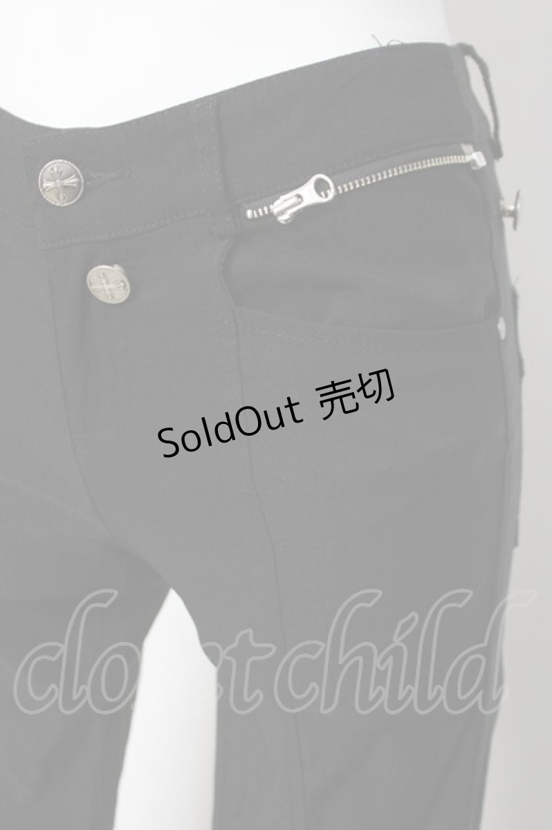 画像5: Ozz On / ストレッチフレアパンツ  黒 Y-26-03-16-160-OO-PA-SZ-ZY (5)