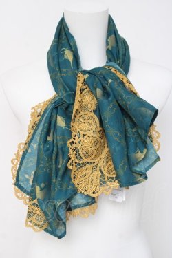 画像2: axes femme / アラジン/大判ストール  グリーン Y-26-03-16-023-AX-BG-SZ-ZY