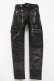画像1: blackmeans / レザーパンツ 1 ブラック Y-26-03-16-161-PU-PA-SZ-ZY (1)