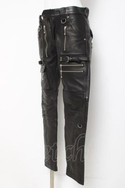 画像2: blackmeans / レザーパンツ 1 ブラック Y-26-03-16-161-PU-PA-SZ-ZY