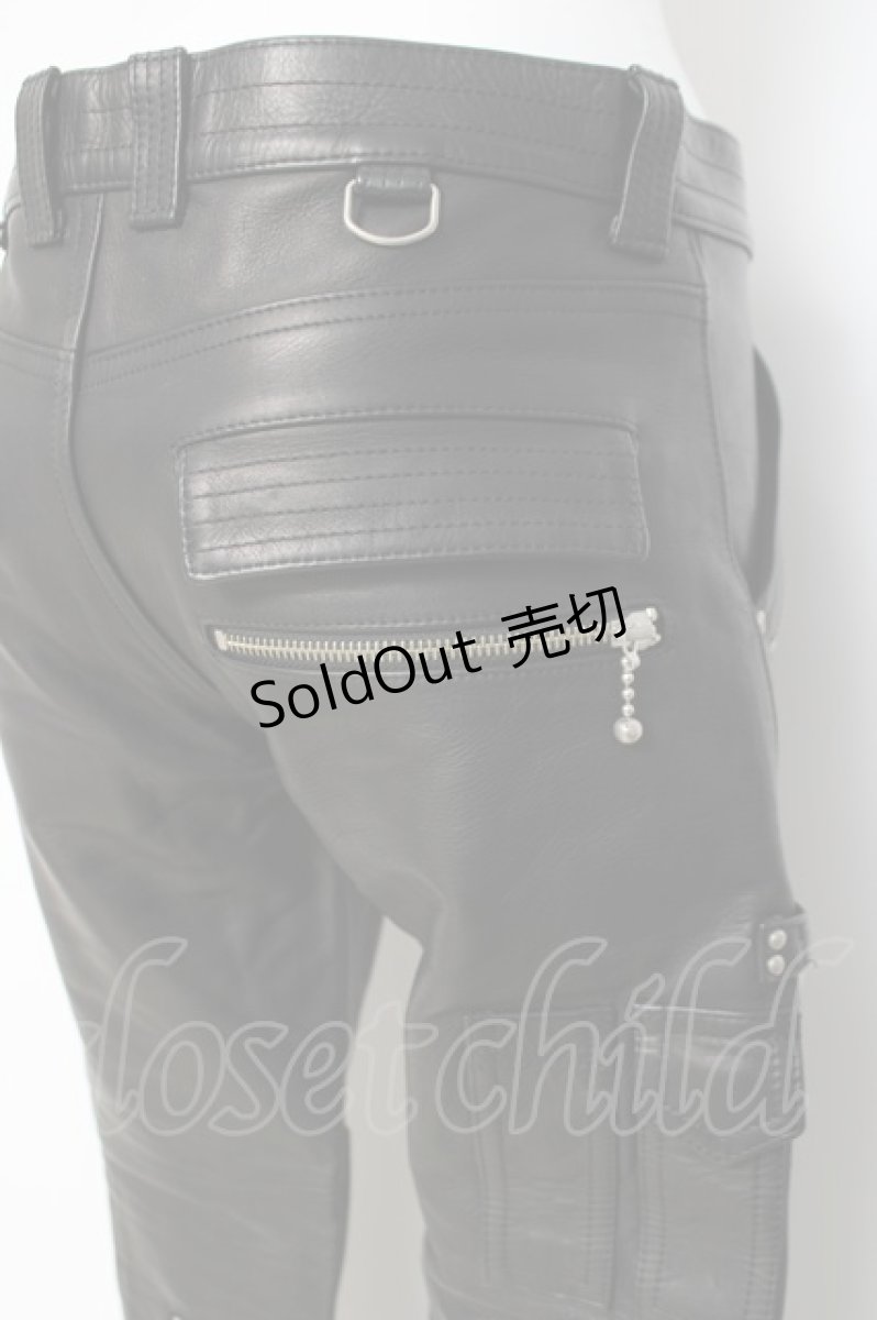 画像4: blackmeans / レザーパンツ 1 ブラック Y-26-03-16-161-PU-PA-SZ-ZY (4)