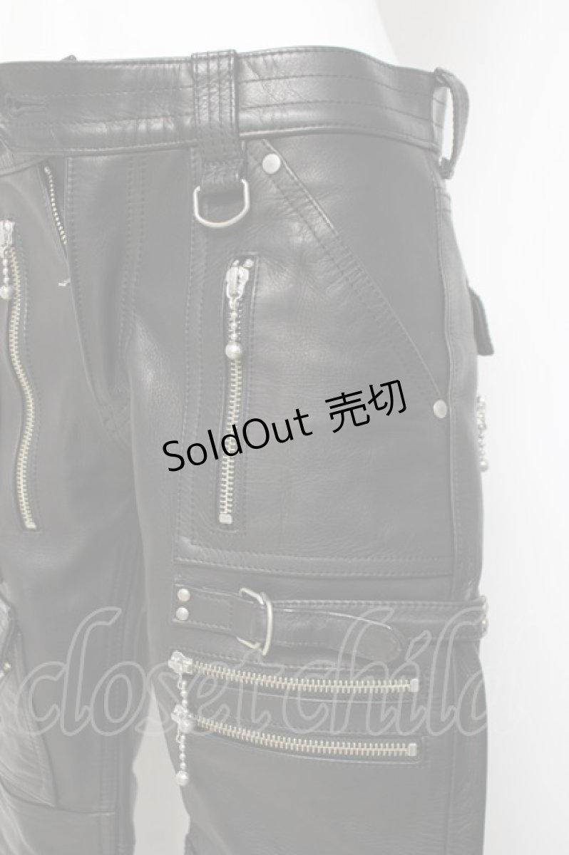 画像5: blackmeans / レザーパンツ 1 ブラック Y-26-03-16-161-PU-PA-SZ-ZY (5)