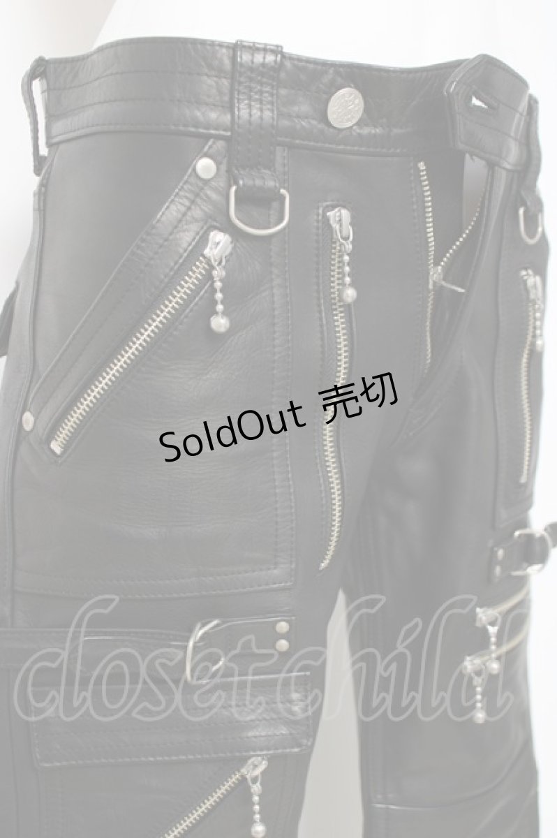 画像6: blackmeans / レザーパンツ 1 ブラック Y-26-03-16-161-PU-PA-SZ-ZY (6)