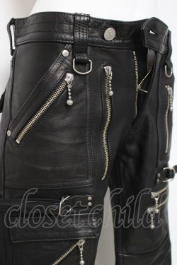 画像6: blackmeans / レザーパンツ 1 ブラック Y-26-03-16-161-PU-PA-SZ-ZY