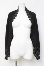 画像1: axes femme / バラ釦付2wayUVストール F 黒 Y-26-03-16-024-AX-ZA-SZ-ZY (1)