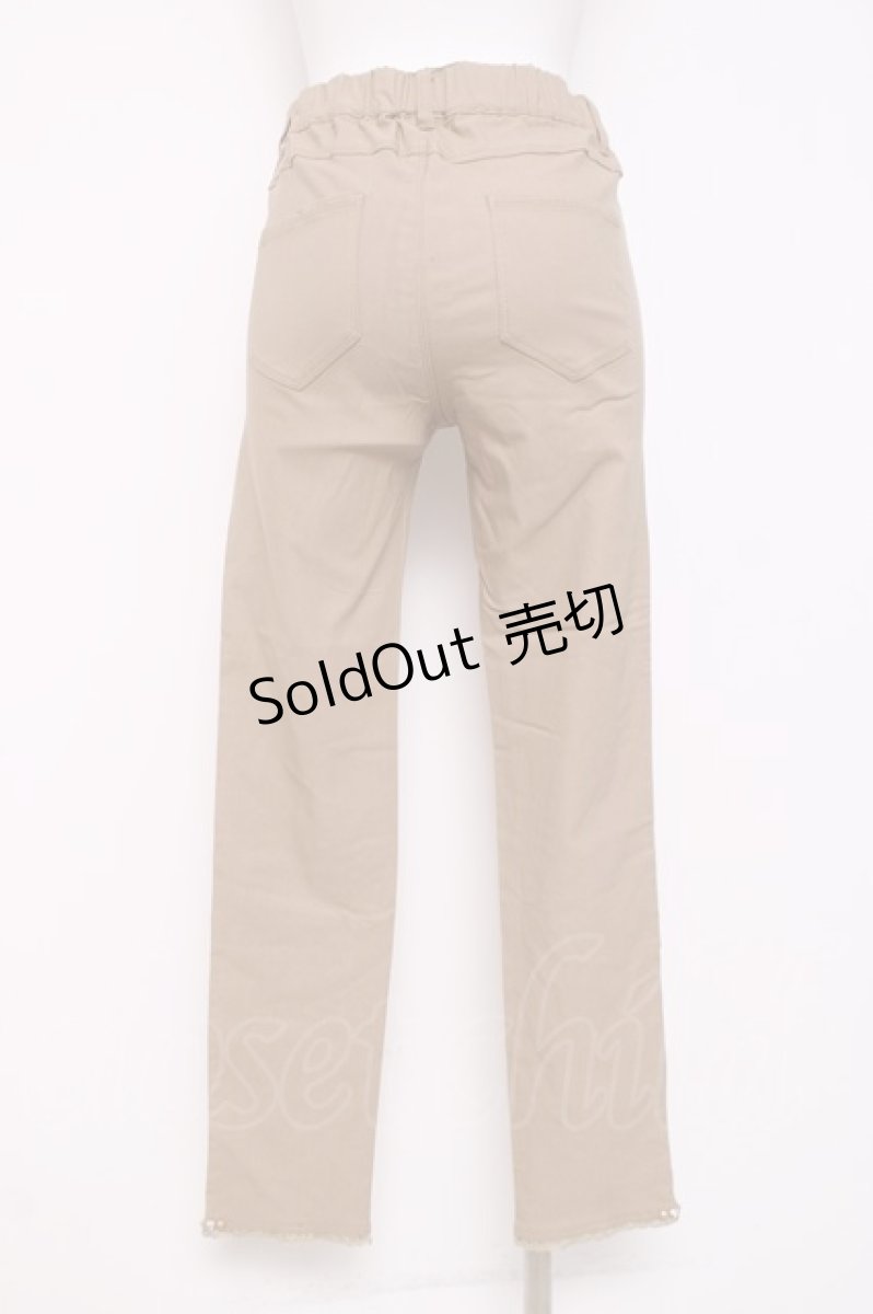 画像2: axes femme / 裾ビジューパギンス M ベージュ Y-26-03-16-163-AX-PA-SZ-ZY (2)