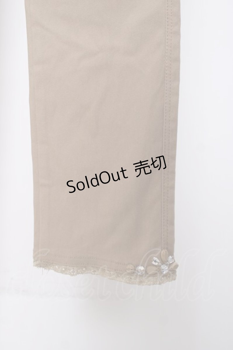 画像3: axes femme / 裾ビジューパギンス M ベージュ Y-26-03-16-163-AX-PA-SZ-ZY (3)