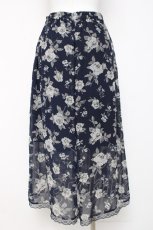 画像2: axes femme / 花柄ワイドパンツ M 紺 Y-26-03-16-167-AX-PA-SZ-ZY (2)