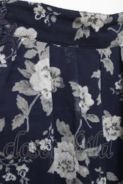 画像3: axes femme / 花柄ワイドパンツ M 紺 Y-26-03-16-167-AX-PA-SZ-ZY