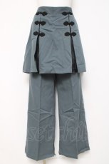 画像1: axes femme / チャイナ釦付きレイヤードパンツ F グリーン Y-26-03-16-168-AX-PA-SZ-ZI (1)