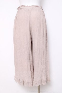 画像2: axes femme / 選べる着丈楊柳ワイドパンツ S グレージュ Y-26-03-16-169-AX-PA-SZ-ZY